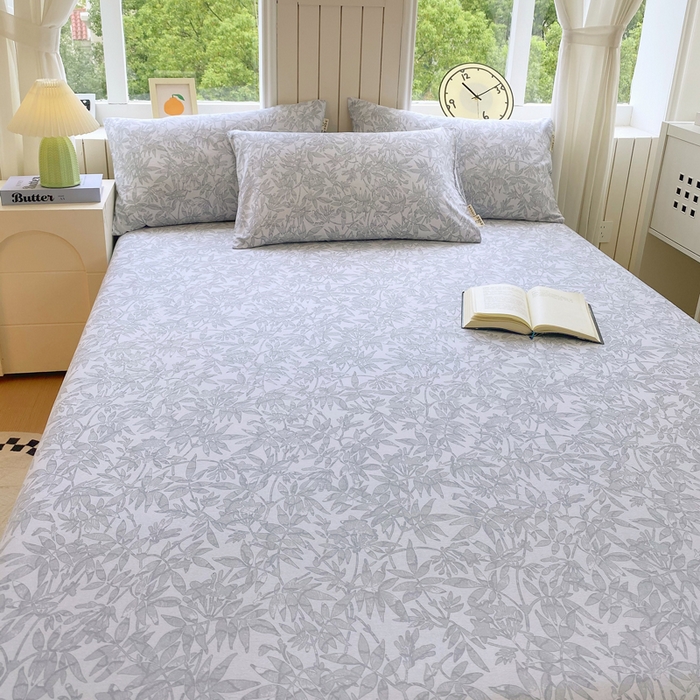 91家纺网 家纺一手货源 找家纺 春皖家纺 2025新款原棉磨毛单床单 床单单件-风格一 恋影春天