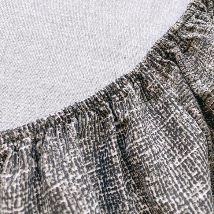 91家纺网 家纺一手货源 找家纺 春皖家纺 2025新款原棉磨毛单床笠 床笠单件-风格一 知性灰