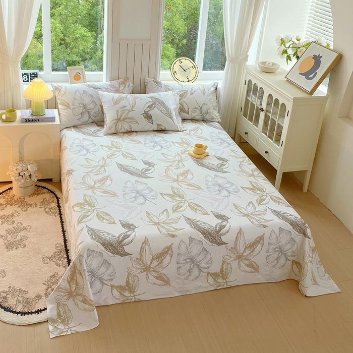 91家纺网 家纺一手货源 找家纺 春皖家纺 2026新款原棉磨毛单床单 床单单件-风格一 留香