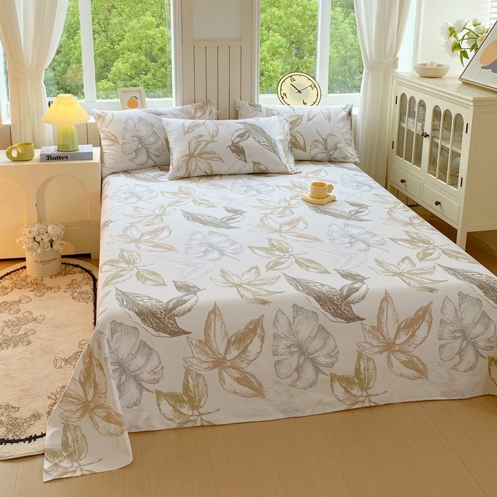 91家纺网 家纺一手货源 找家纺 春皖家纺 2026新款原棉磨毛单床单 床单单件-风格一 留香