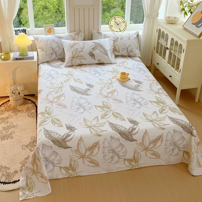 91家纺网 家纺一手货源 找家纺 春皖家纺 2026新款原棉磨毛单床单 床单单件-风格一 留香