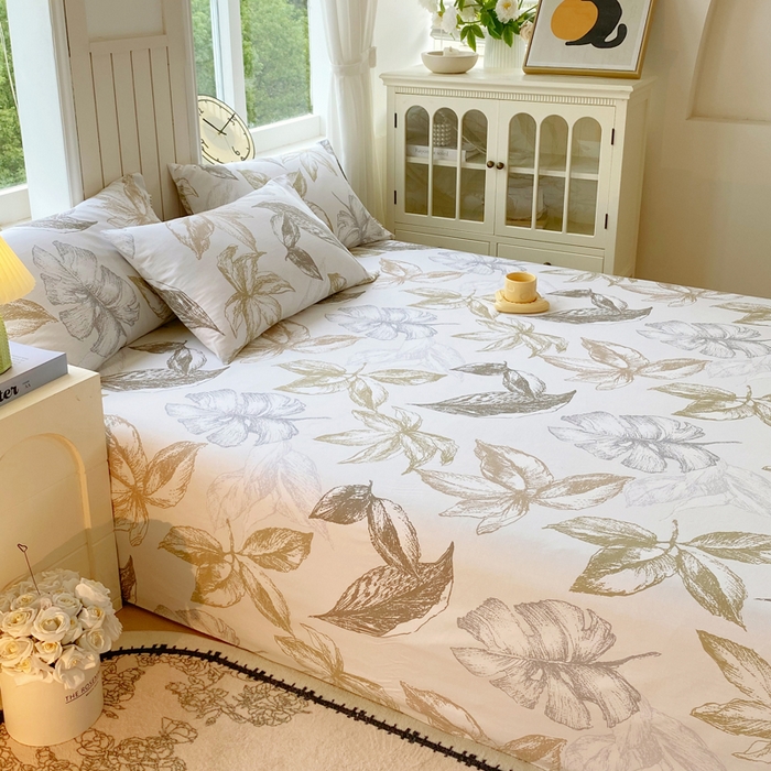 91家纺网 家纺一手货源 找家纺 春皖家纺 2026新款原棉磨毛单床单 床单单件-风格一 留香