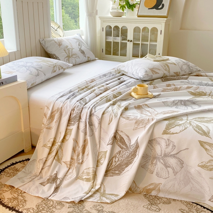 91家纺网 家纺一手货源 找家纺 春皖家纺 2026新款原棉磨毛单床单 床单单件-风格一 留香