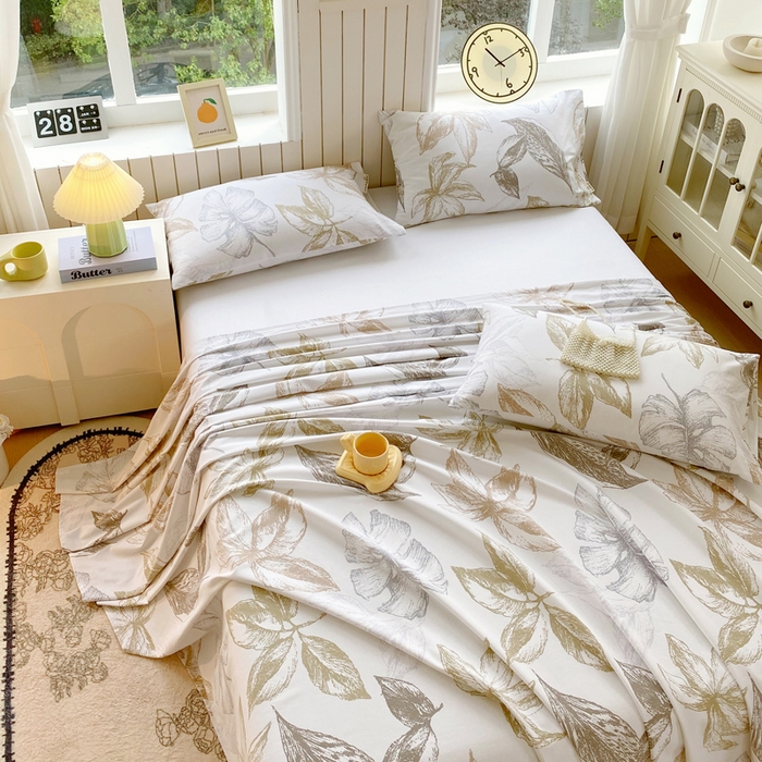 91家纺网 家纺一手货源 找家纺 春皖家纺 2026新款原棉磨毛单床单 床单单件-风格一 留香