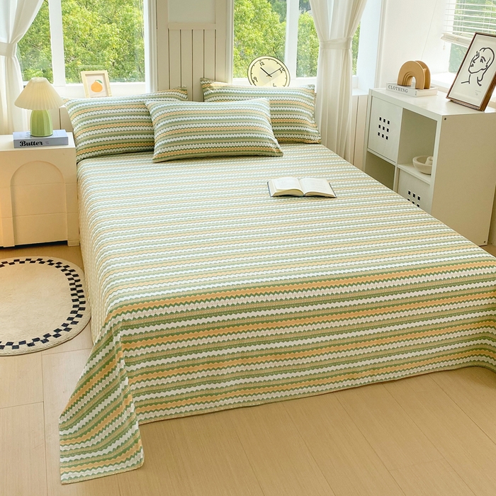 91家纺网 家纺一手货源 找家纺 春皖家纺 2025新款原棉磨毛单床单 床单单件-风格一 拿坡里