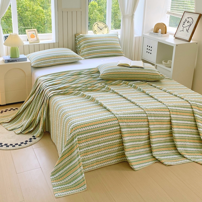 91家纺网 家纺一手货源 找家纺 春皖家纺 2025新款原棉磨毛单床单 床单单件-风格一 拿坡里