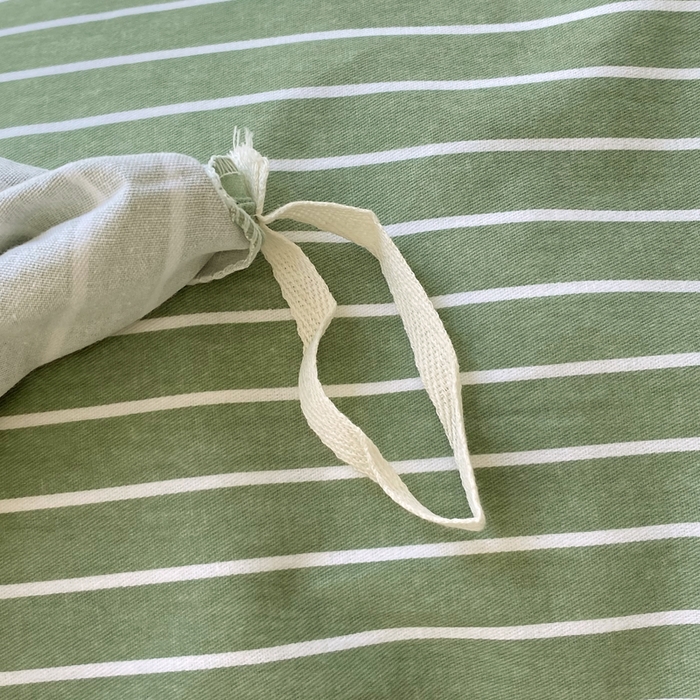 91家纺网 家纺一手货源 找家纺 春皖家纺 2025新款原棉磨毛单被套 被套单件-风格一 艾绿条