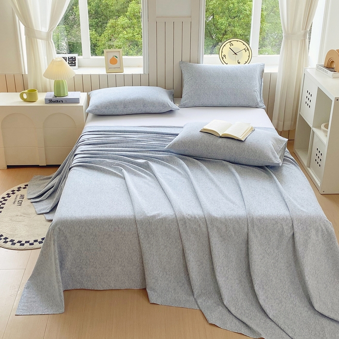 91家纺网 家纺一手货源 找家纺 春皖家纺 2025新款原棉磨毛单床单 床单单件-风格一 幸福里