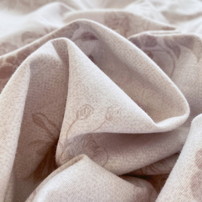 91家纺网 家纺一手货源 找家纺 春皖家纺 2026新款原棉磨毛单被套 被套单件-风格一 花庭悦舞