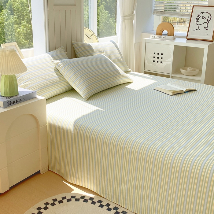 91家纺网 家纺一手货源 找家纺 春皖家纺 2025新款原棉磨毛单床单 床单单件-风格一 云水间