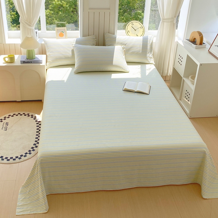 91家纺网 家纺一手货源 找家纺 春皖家纺 2025新款原棉磨毛单床单 床单单件-风格一 云水间