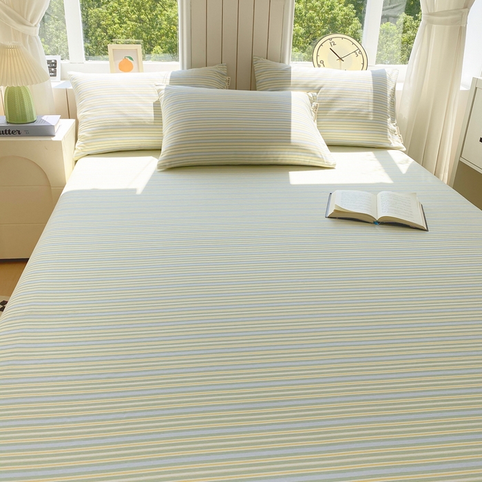 91家纺网 家纺一手货源 找家纺 春皖家纺 2025新款原棉磨毛单床单 床单单件-风格一 云水间