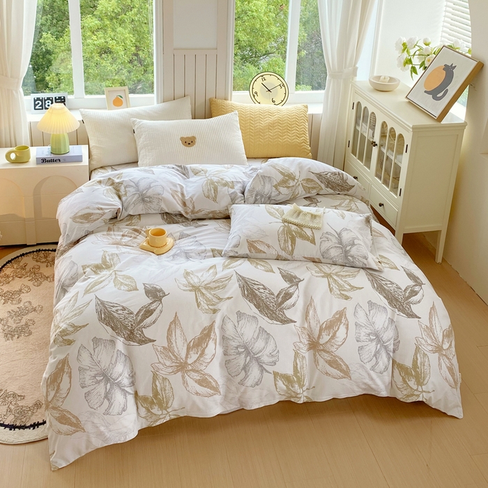 91家纺网 家纺一手货源 找家纺 春皖家纺 2025新款原棉磨毛单被套 被套单件-风格一 留香