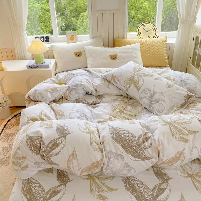 91家纺网 家纺一手货源 找家纺 春皖家纺 2025新款原棉磨毛单被套 被套单件-风格一 留香