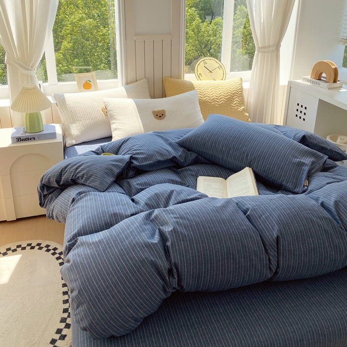 91家纺网 家纺一手货源 找家纺 春皖家纺 2026新款原棉磨毛单被套 被套单件-风格一 梦蓝图