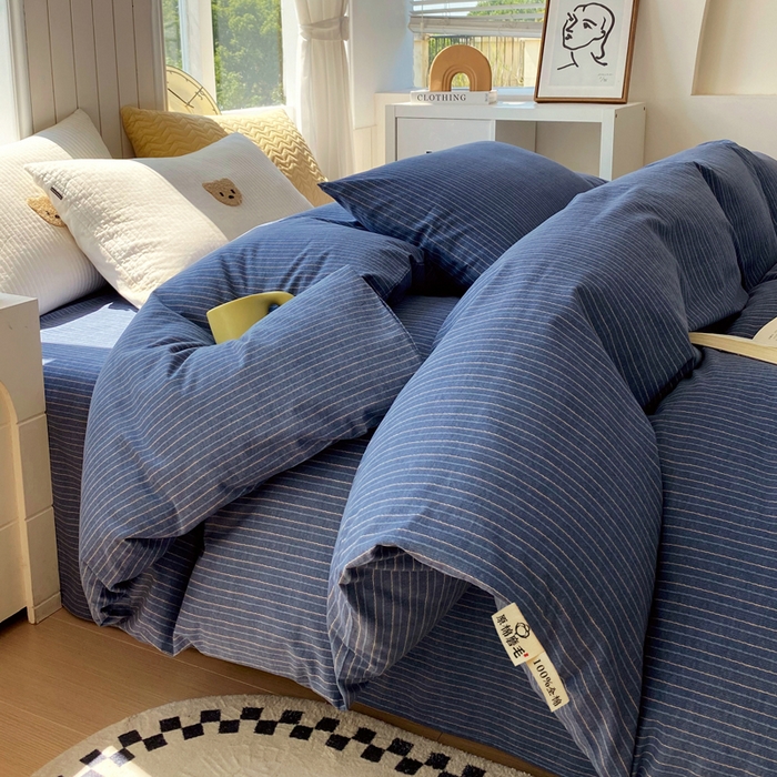 91家纺网 家纺一手货源 找家纺 春皖家纺 2026新款原棉磨毛单被套 被套单件-风格一 梦蓝图