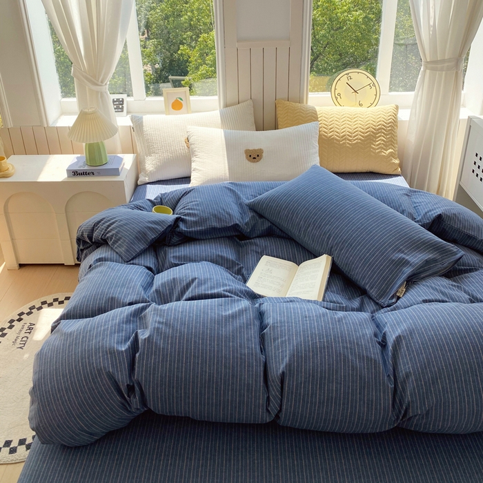 91家纺网 家纺一手货源 找家纺 春皖家纺 2026新款原棉磨毛单被套 被套单件-风格一 梦蓝图