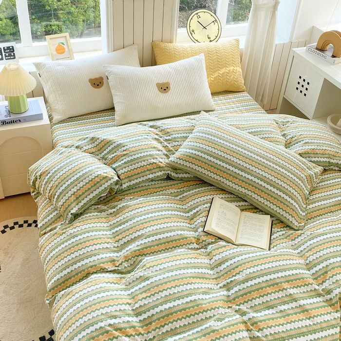 91家纺网 家纺一手货源 找家纺 春皖家纺 2025新款原棉磨毛单被套 被套单件-风格一 拿坡里