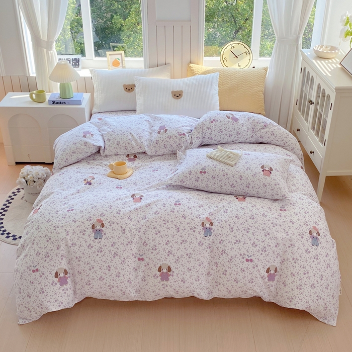 春皖家纺 2025新款原棉磨毛单被套 被套单件-风格一 旺财