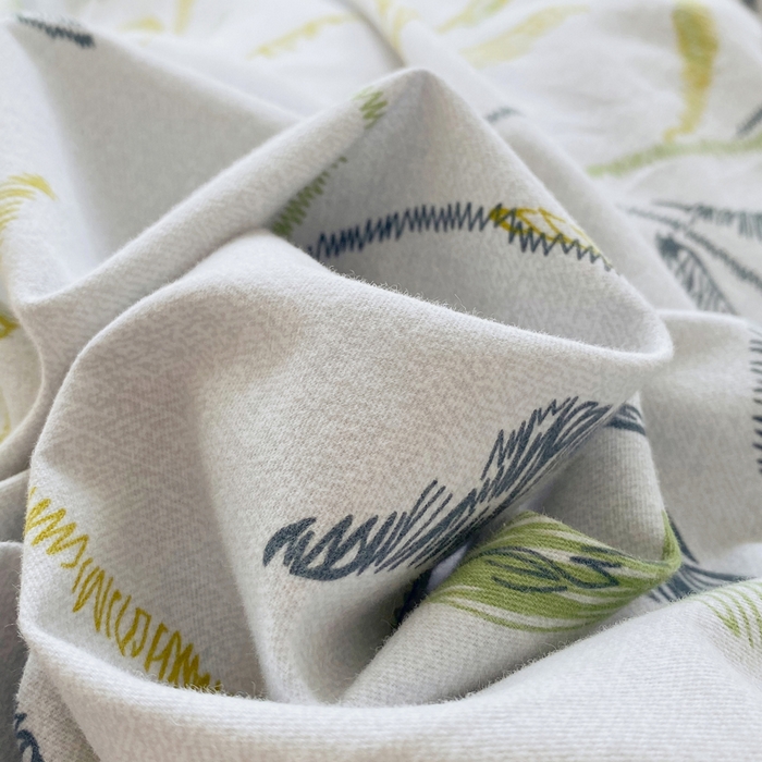 91家纺网 家纺一手货源 找家纺 春皖家纺 2025新款原棉磨毛单被套 被套单件-风格一 叶晴川