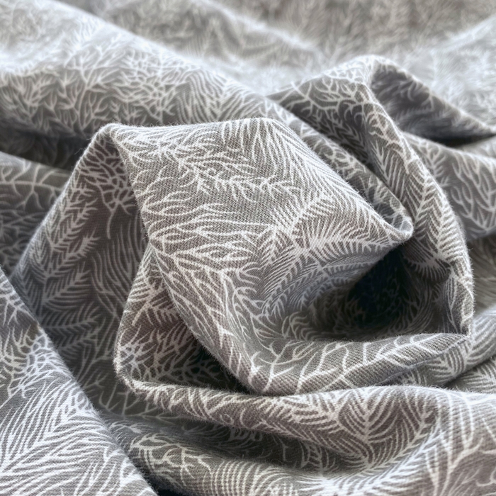 91家纺网 家纺一手货源 找家纺 春皖家纺 2025新款原棉磨毛单被套 被套单件-风格一 叶相思