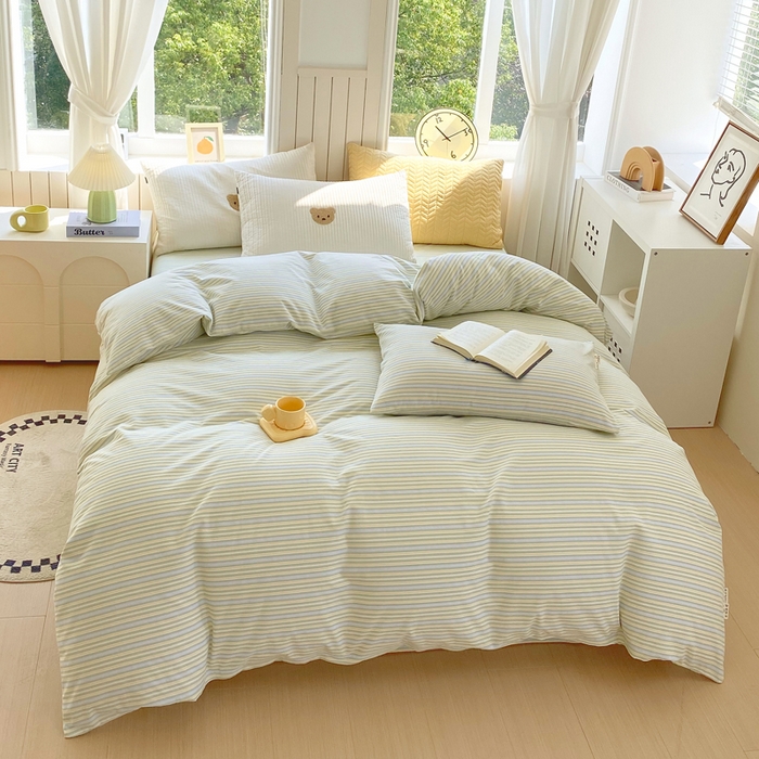 91家纺网 家纺一手货源 找家纺 春皖家纺 2025新款原棉磨毛单被套 被套单件-风格一 云水间