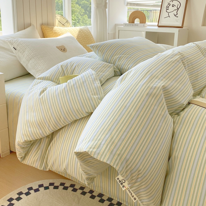 91家纺网 家纺一手货源 找家纺 春皖家纺 2025新款原棉磨毛单被套 被套单件-风格一 云水间