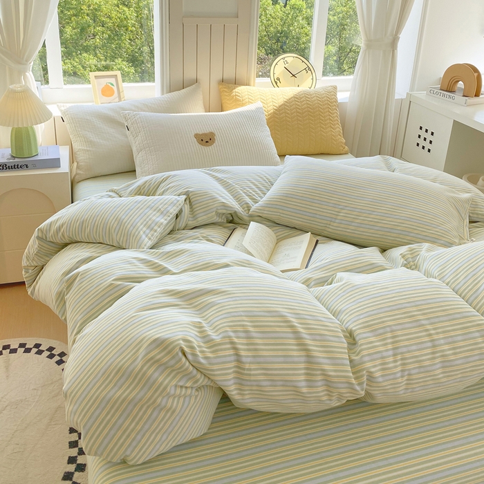 91家纺网 家纺一手货源 找家纺 春皖家纺 2025新款原棉磨毛单被套 被套单件-风格一 云水间