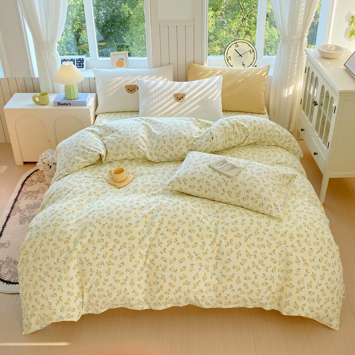 春皖家纺 2025新款原棉磨毛单被套 被套单件-风格一 知春意