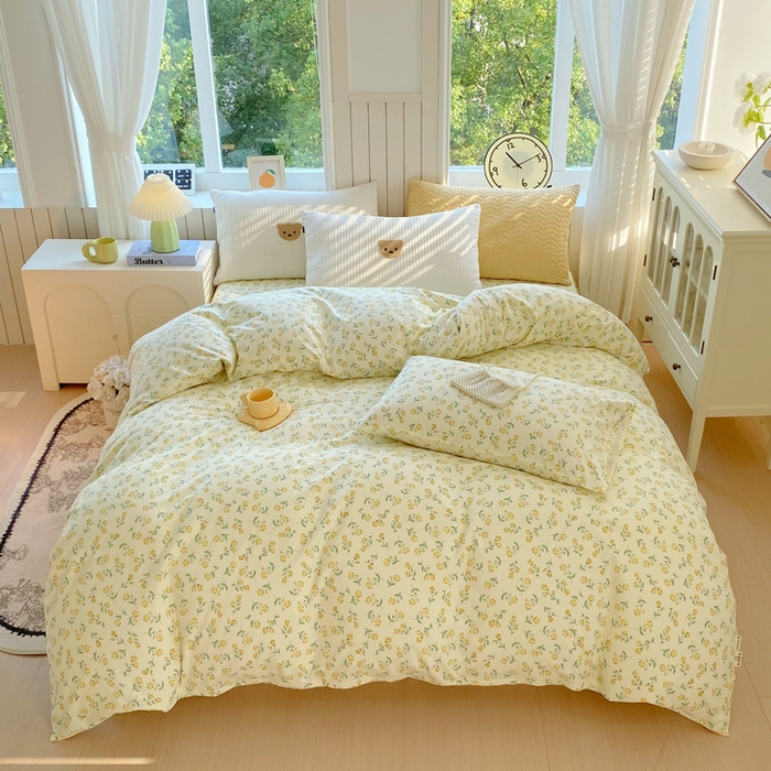 91家纺网 家纺一手货源 找家纺 春皖家纺 2025新款原棉磨毛单被套 被套单件-风格一 知春意