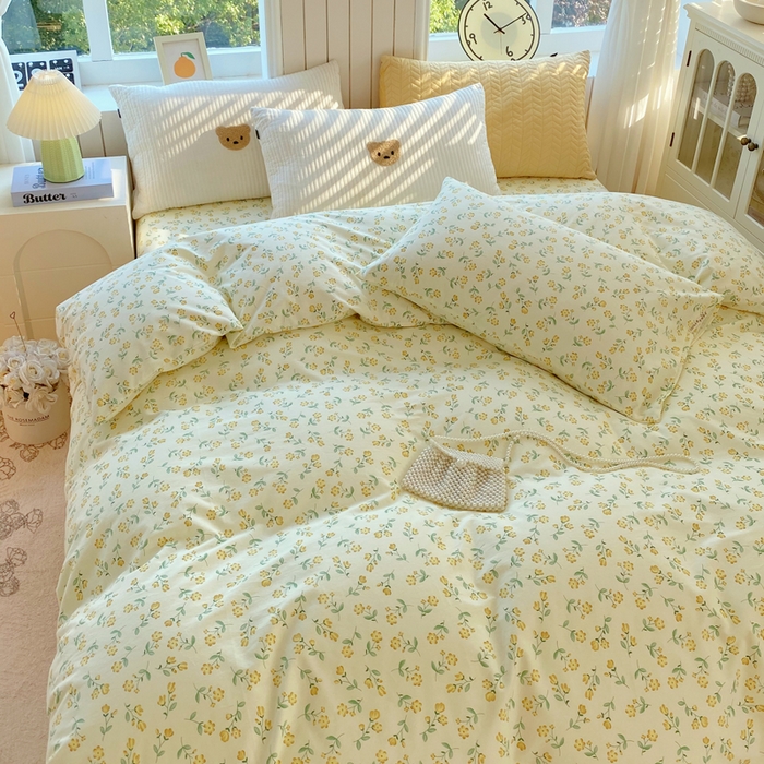 91家纺网 家纺一手货源 找家纺 春皖家纺 2025新款原棉磨毛单被套 被套单件-风格一 知春意