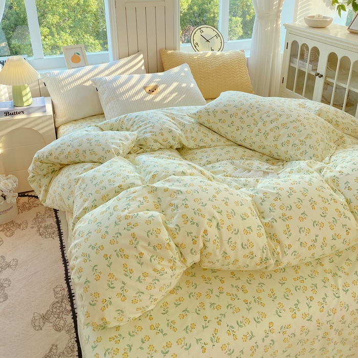 91家纺网 家纺一手货源 找家纺 春皖家纺 2025新款原棉磨毛单被套 被套单件-风格一 知春意