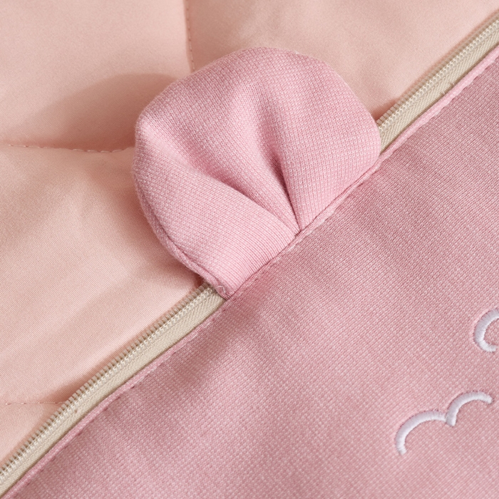 91家纺网 家纺一手货源 找家纺 金喜 2025新款针织棉抱枕靠垫午睡盖毯被酷儿小羊抱枕抱枕被被四季款 针织棉小羊粉色