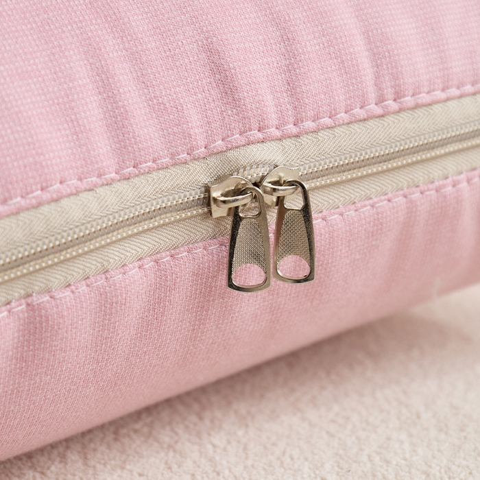 91家纺网 家纺一手货源 找家纺 金喜 2025新款针织棉抱枕靠垫午睡盖毯被酷儿小羊抱枕抱枕被被四季款 针织棉小羊粉色