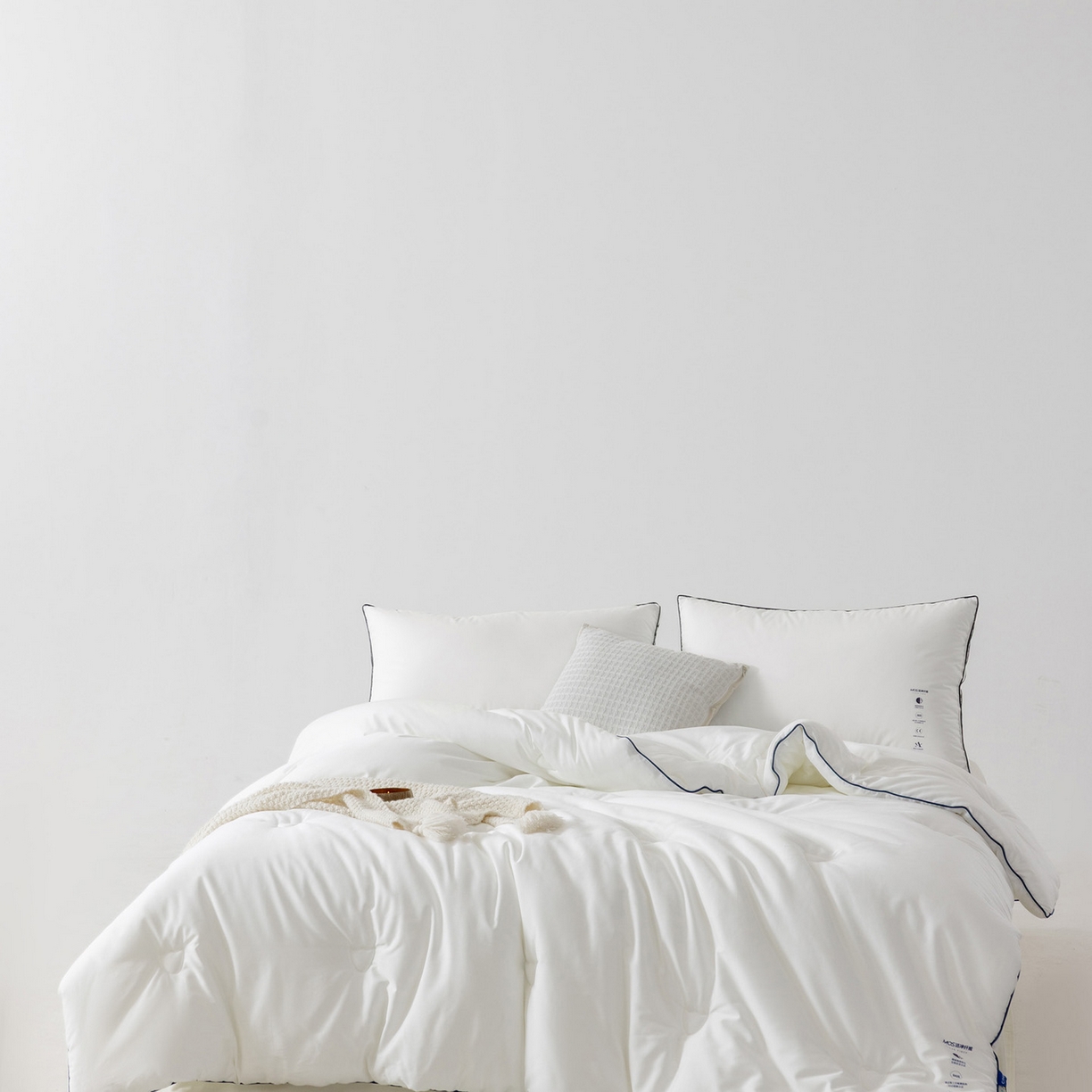 91家纺网 家纺一手货源 找家纺 （总）CINNY馨宜 2025新款MOS洁净纤维低致敏抗菌防螨长绒棉冬被春秋被子被芯 全棉冬被 抗菌冬被