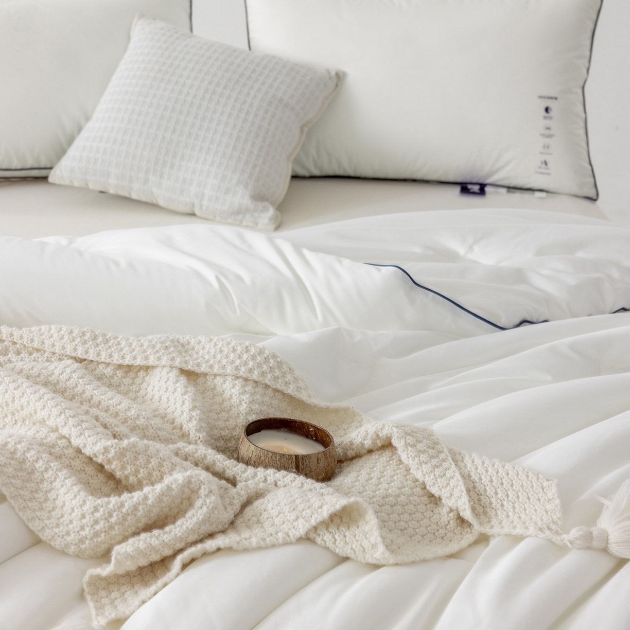 91家纺网 家纺一手货源 找家纺 （总）CINNY馨宜 2025新款MOS洁净纤维低致敏抗菌防螨长绒棉冬被春秋被子被芯 全棉冬被 抗菌冬被