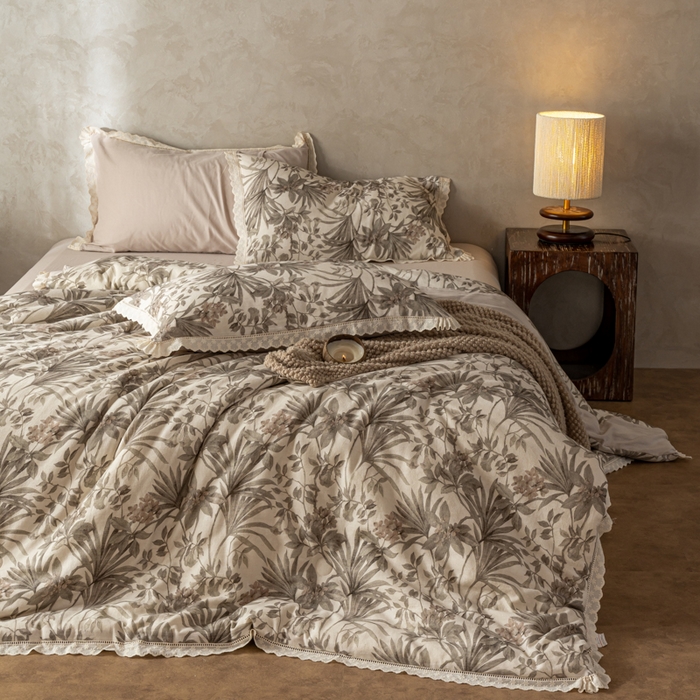 91家纺网 家纺一手货源 找家纺 （总）馨宜 2025水柔砂洗全棉大豆被（免套被套）二合一五件套 全棉冬被春秋被子母被纤维被春秋被四件套