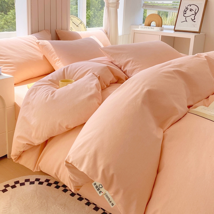 91家纺网 家纺一手货源 找家纺 （总）春皖家纺 2025新款原棉磨毛四件套-风格一