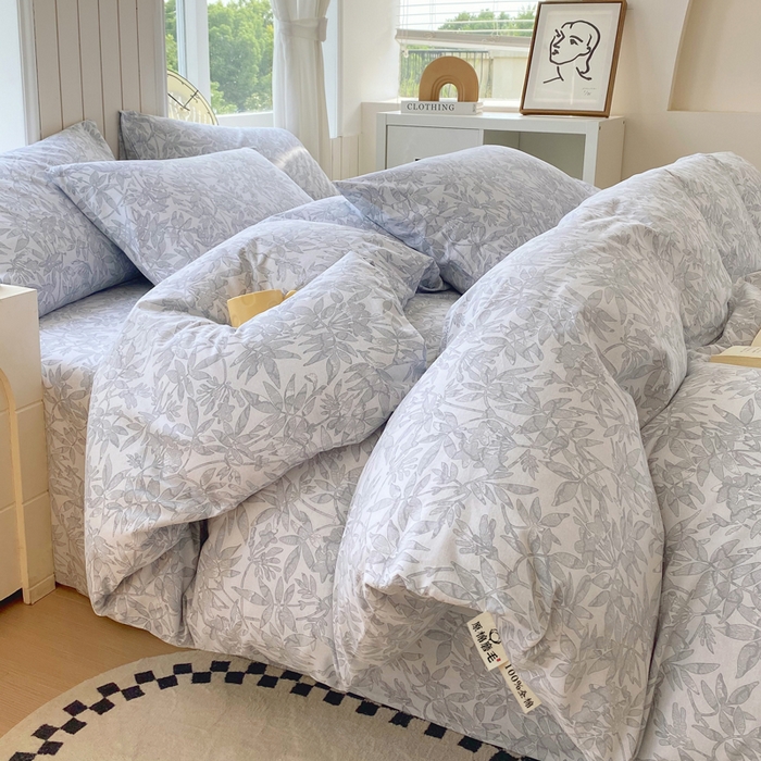 91家纺网 家纺一手货源 找家纺 （总）春皖家纺 2025新款原棉磨毛四件套-风格一