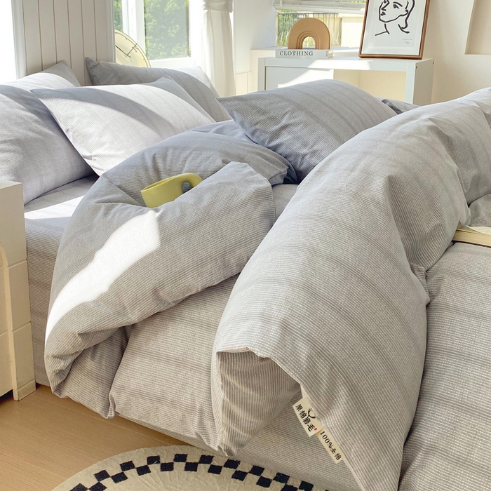 91家纺网 家纺一手货源 找家纺 （总）春皖家纺 2025新款原棉磨毛四件套-风格一