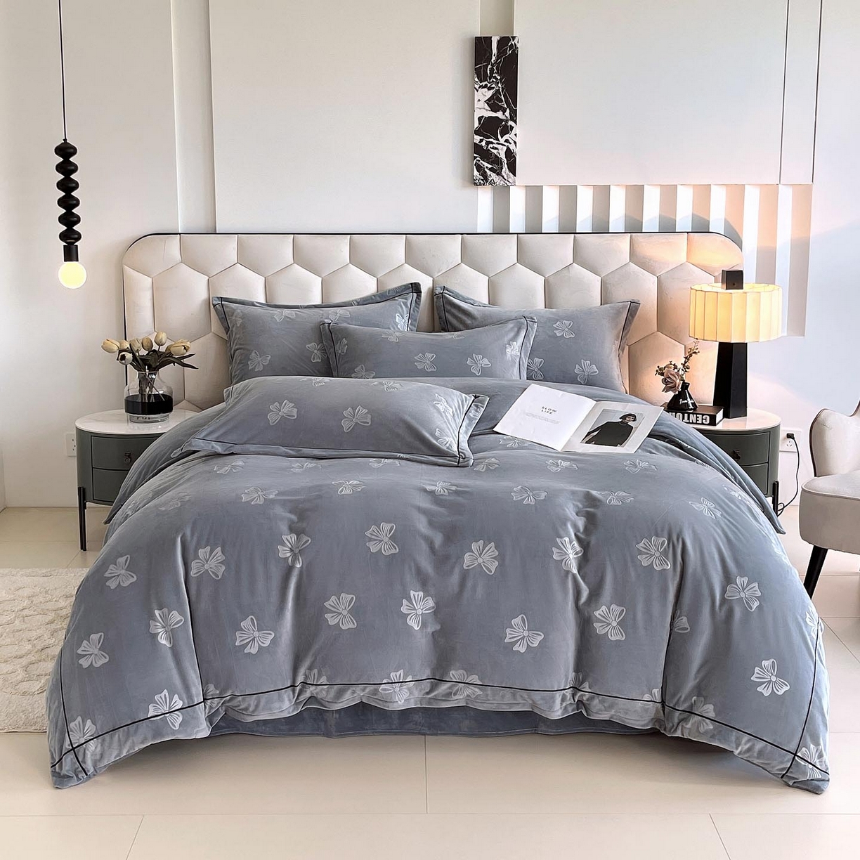 91家纺网 家纺一手货源 找家纺 （总）锦彩 2025新款40长绒棉酒店宾馆民宿学生三件套正宗13372双拼纯色全棉四件套（可定制）