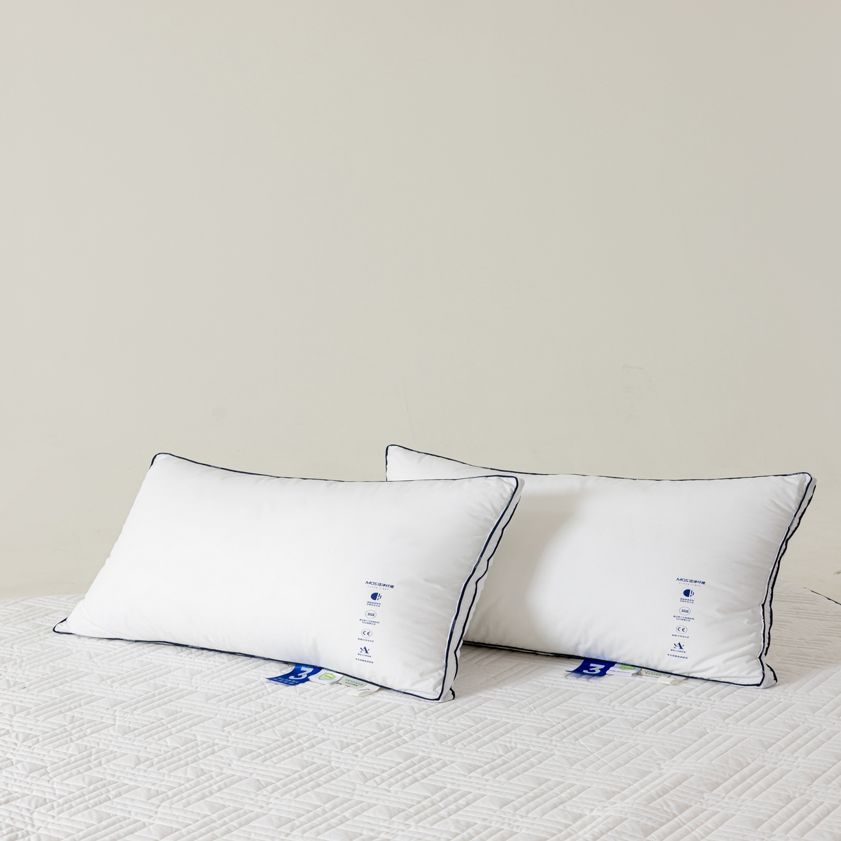 91家纺网 家纺一手货源 找家纺 （总）CINNY馨宜 MOS低致敏三防全棉抗菌防螨枕芯（军工级防水透湿面料）枕头