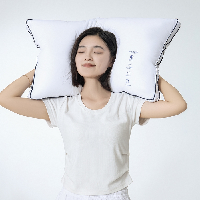 91家纺网 家纺一手货源 找家纺 （总）CINNY馨宜 MOS低致敏三防全棉抗菌防螨枕芯（军工级防水透湿面料）枕头