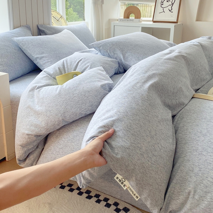 91家纺网 家纺一手货源 找家纺 春皖家纺 2025新款原棉磨毛四件套-风格一 幸福里