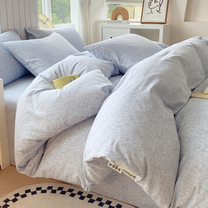 91家纺网 家纺一手货源 找家纺 春皖家纺 2025新款原棉磨毛四件套-风格一 幸福里