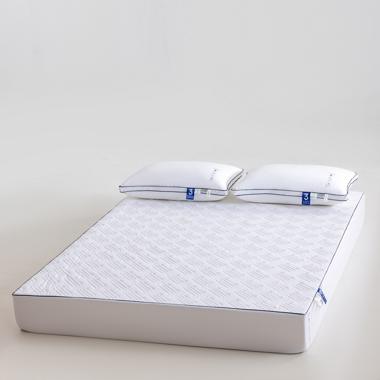 91家纺网 家纺一手货源 找家纺 （总）CINNY馨宜 2025新款MOS低致敏三防抗菌防螨全棉抗菌床笠 三防床笠 全棉床笠