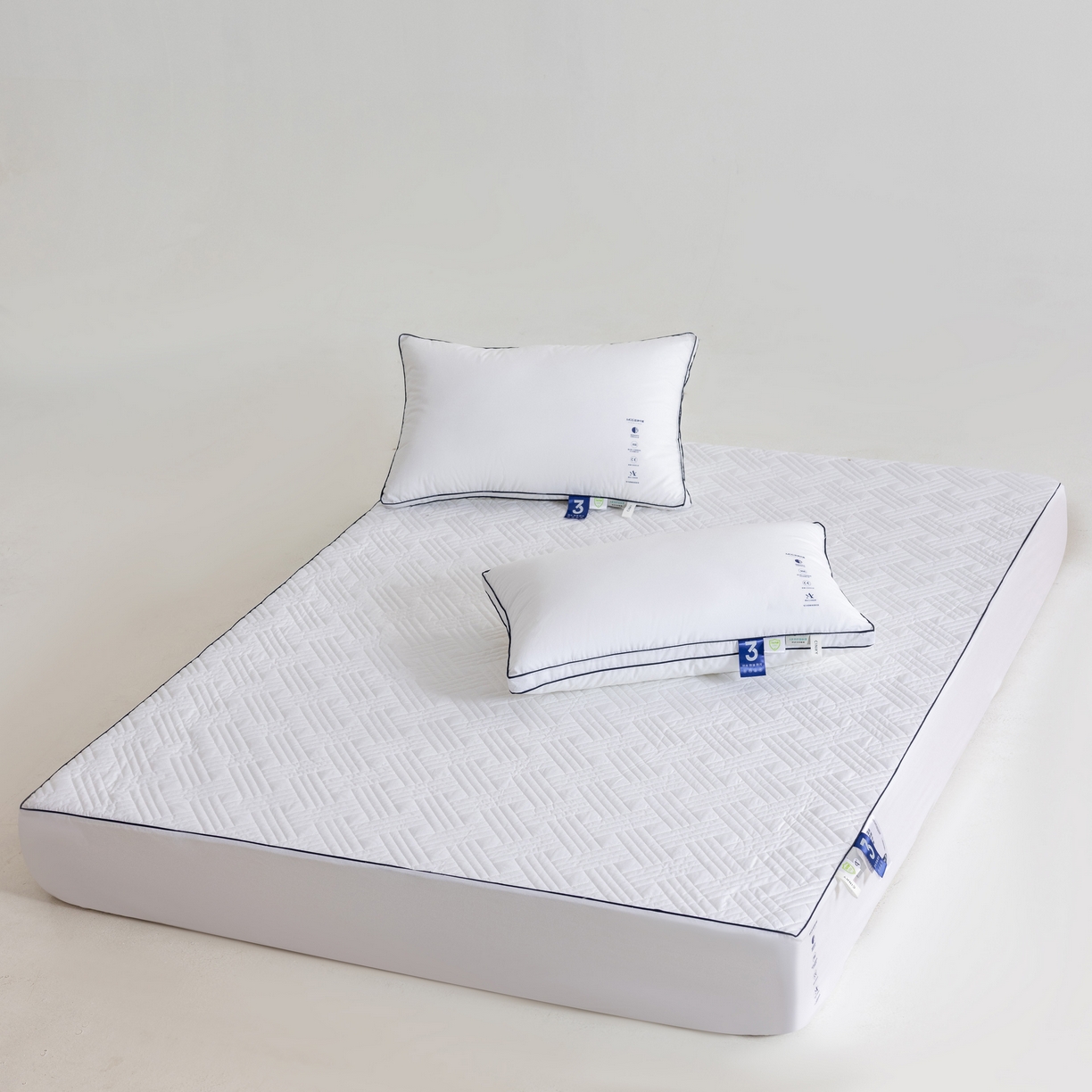 91家纺网 家纺一手货源 找家纺 （总）CINNY馨宜 2025新款MOS低致敏三防抗菌防螨全棉抗菌床笠 三防床笠 全棉床笠