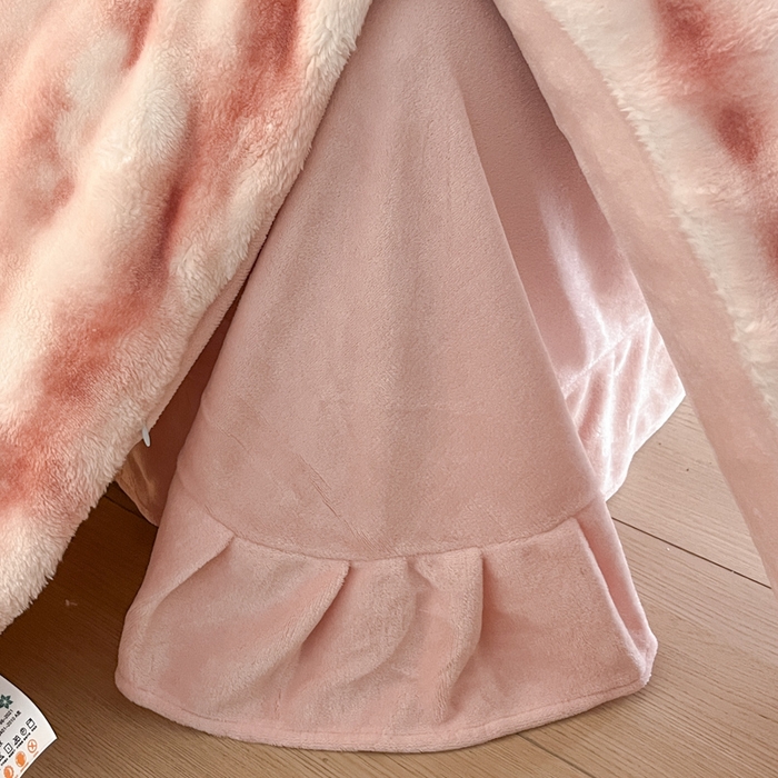 91家纺网 家纺一手货源 找家纺 绘萱家居 2025新款仿兔绒牛奶绒四件套兔毛兔兔绒-渐变彩泡泡 渐变彩泡泡-粉