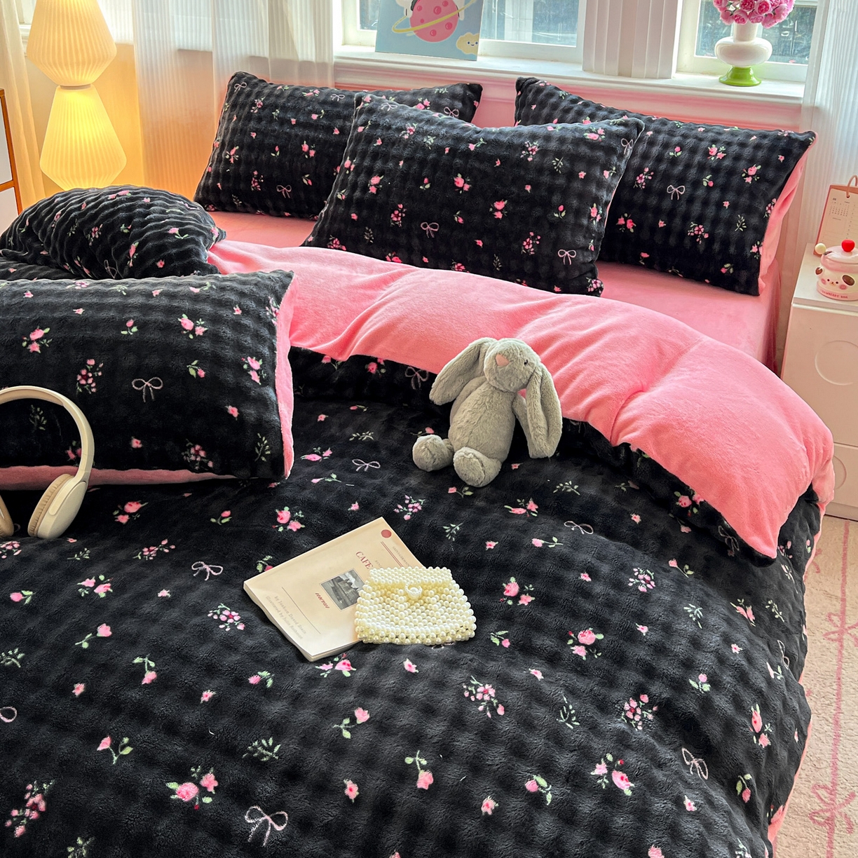 91家纺网 家纺一手货源 找家纺 （总）仟网汇 2025新款泡泡绒牛奶绒四件套