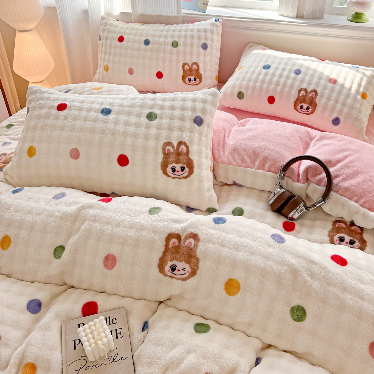 91家纺网 家纺一手货源 找家纺 仟网汇 2025新款泡泡绒牛奶绒四件套 布布